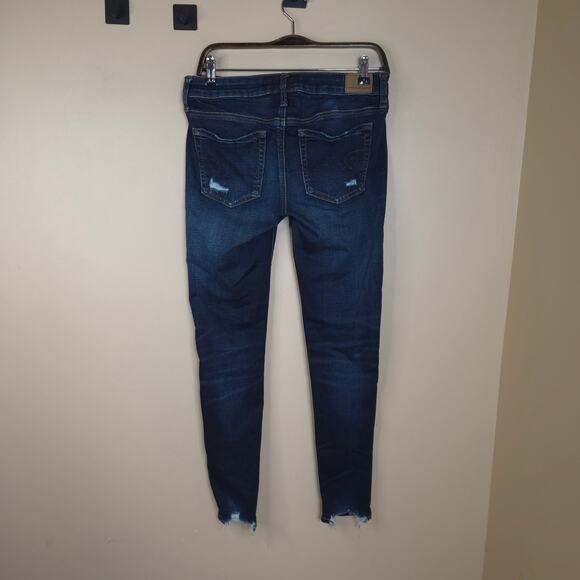 American Eagle Mid-rise Dark Wash Jegging Size 6 - Picture 5 of 12